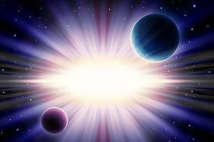 Planètes dans l'espace
