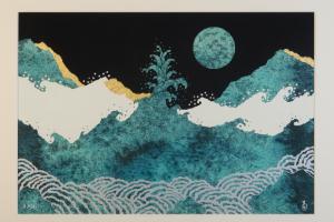 Une peinture de Masahiko Doh