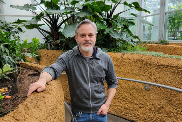 Julio Rivera, a postdoctoral researcher at the Insectarium