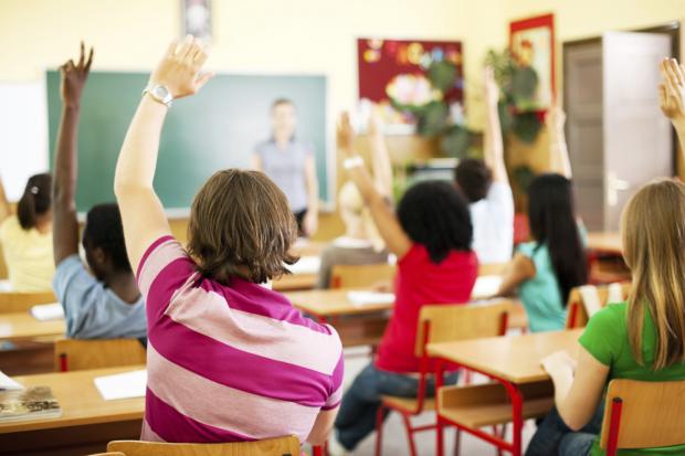 Students in class.